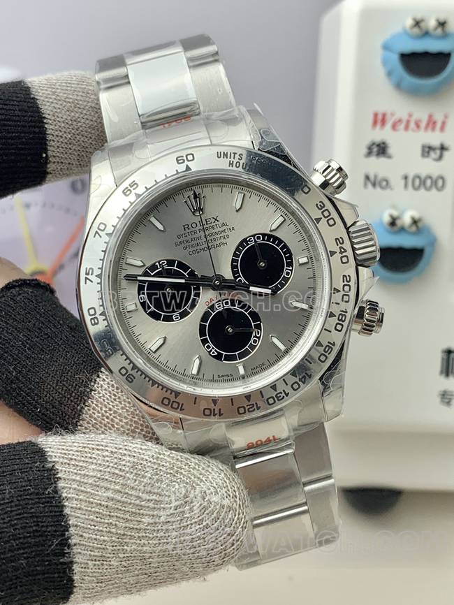 watch RolexQF factory Daytona gray plate 4131 mechanical front live photo