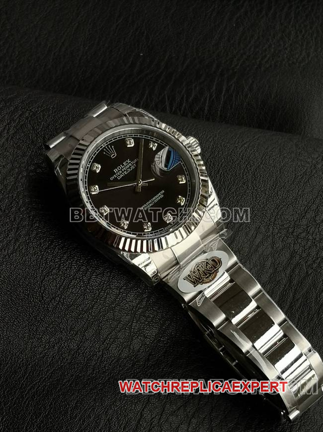 Top watch WKD Factory Datejust Rolex 41mm black dial 126331 front real shot photo