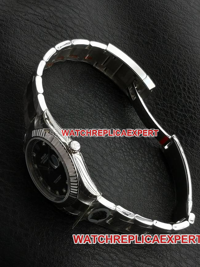 Top watch WKD factory Datejust Rolex 41mm black dial 126331 side real shot photo