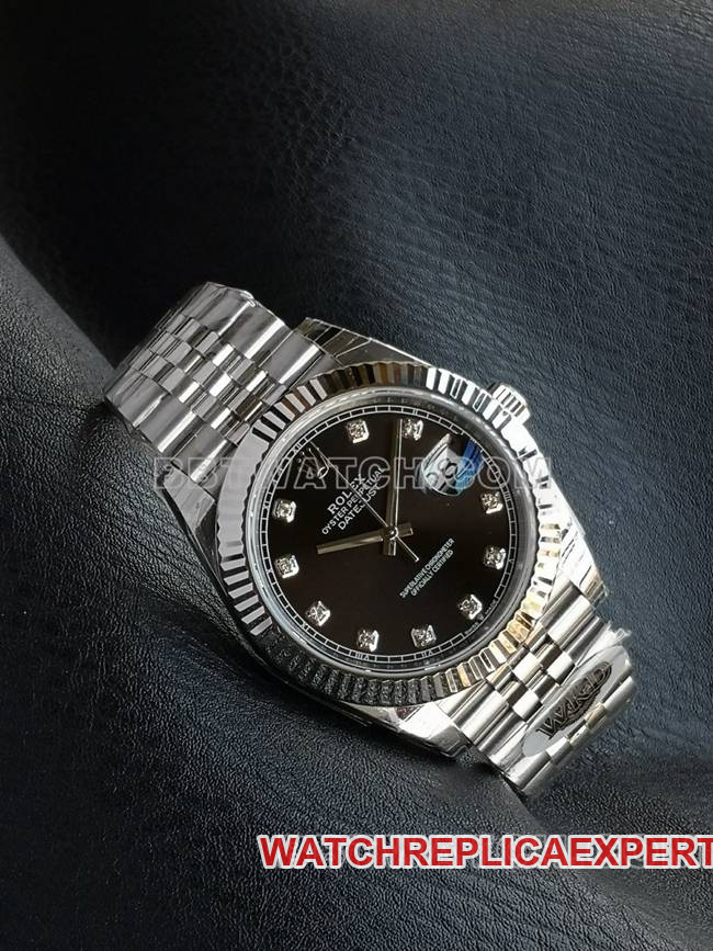 Top watch WKD Factory Datejust Rolex 41mm black dial 126331 front real shot photo