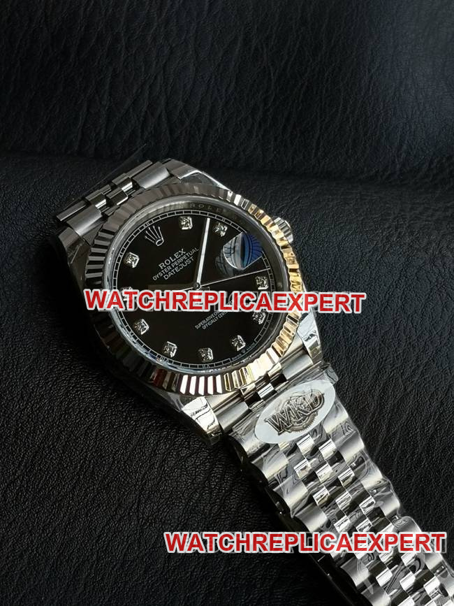 Top watch WKD Factory Datejust Rolex 41mm black dial 126331 front real shot photo