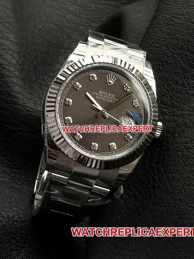 collectible watch WKD factory Datejust Rolex 41mm gray dial 126331 front actual photo
