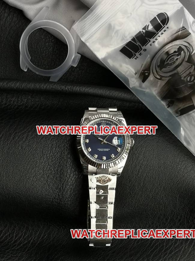 Watch WKD Factory Datejust Rolex 41mm Blue Dial 126331 Front Real Shot