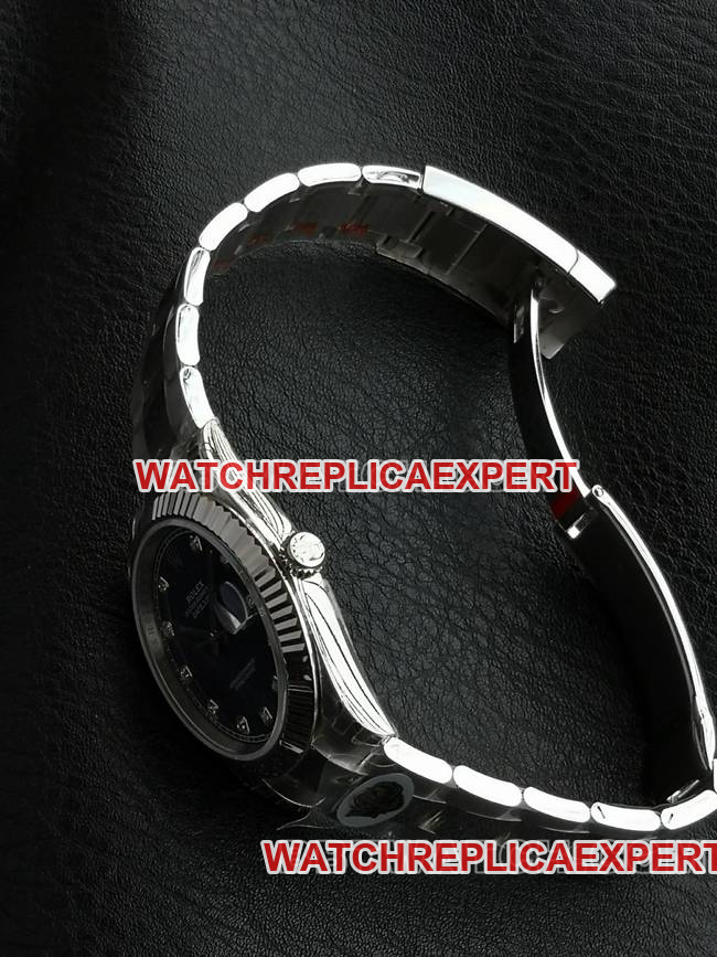 watch WKD factory Datejust Rolex 41mm blue dial 126331 side real shot