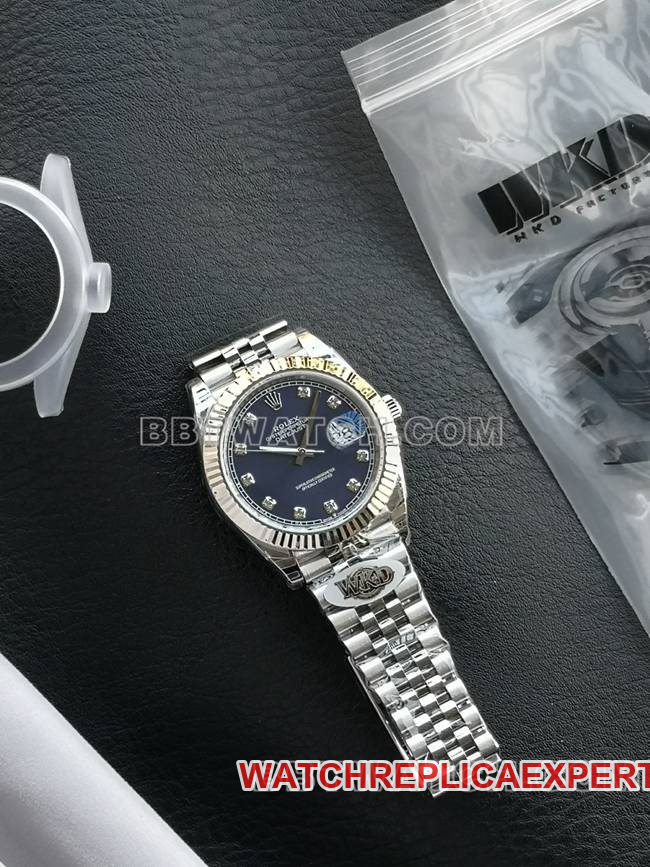 Watch WKD Factory Datejust Rolex 41mm Blue Dial 126331 Front Real Shot