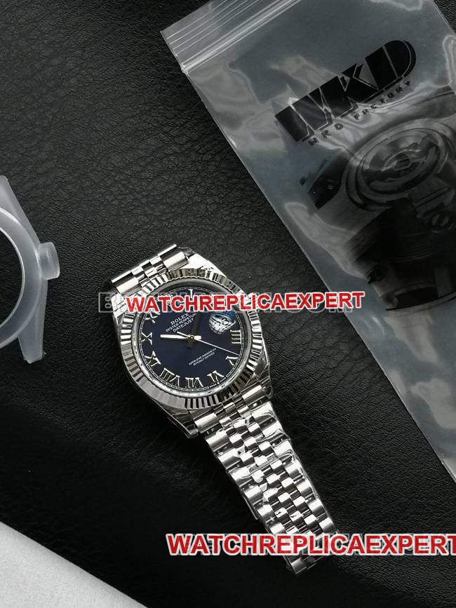 Watch WKD Factory Datejust Rolex 41mm Blue Dial 126331 Front