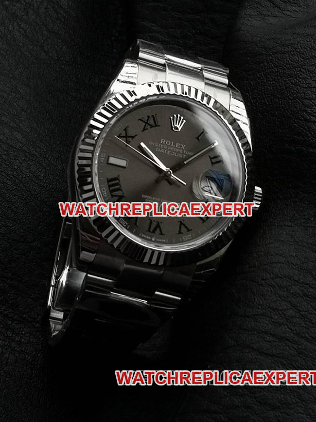 collectible watch WKD factory Datejust Rolex 41mm gray dial 126331 front real shot photo