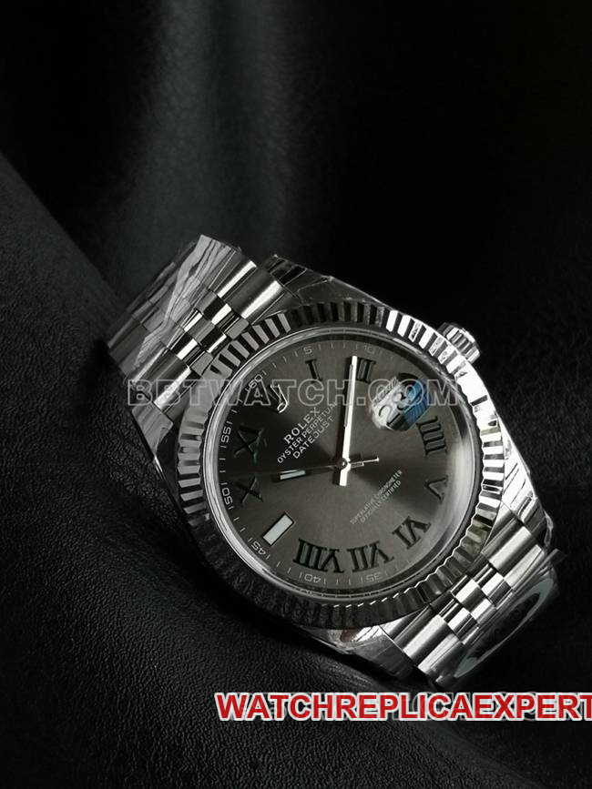 collectible watch WKD factory Datejust Rolex 41mm gray dial 126331 front real shot photo