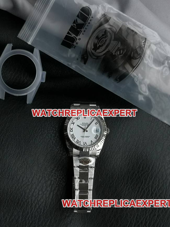 WKD Factory Top Rolex Datejust 41mm White Dial 126331 Front Real Shot Photos
