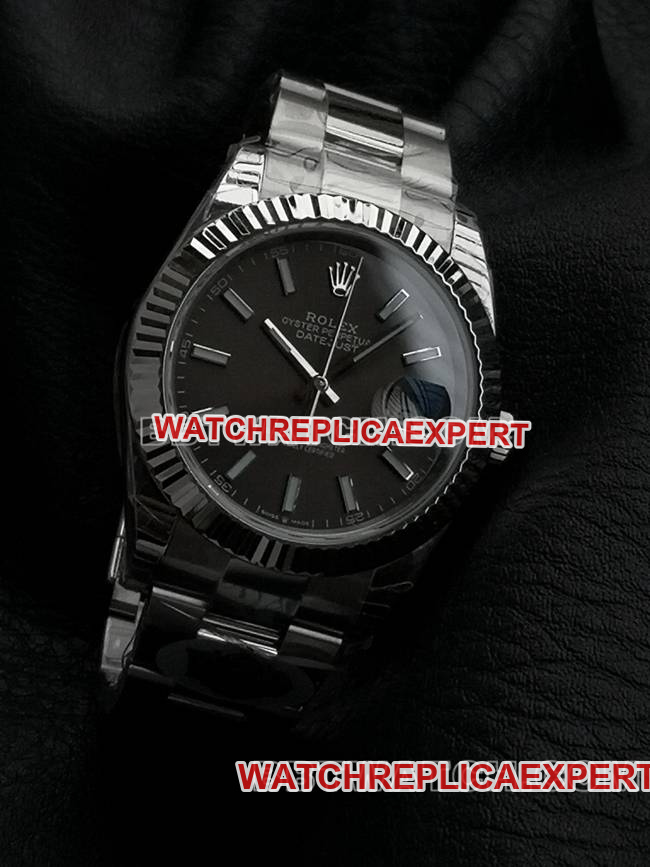 WKD Factory collectible Watch Log Diary Rolex 41mm Gray Dial 126331 Front Real Shot