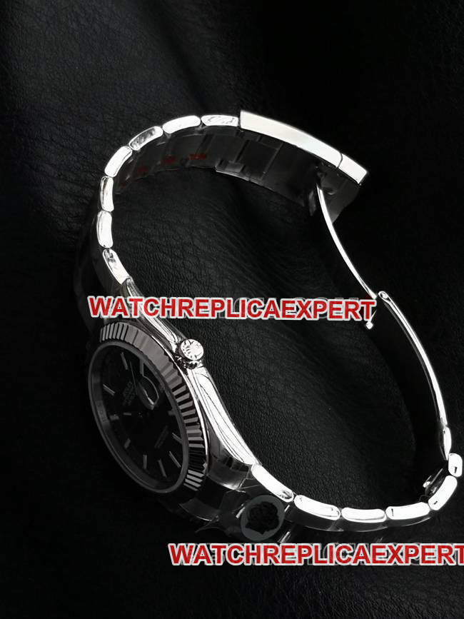 WKD Factory collectible Watch Log-Type Rolex 41mm Gray Dial 126331 Side Real Shot Picture