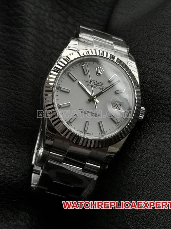 WKD Factory Watch Logograph Rolex 41mm White Dial 126331 Front Real Product Photos