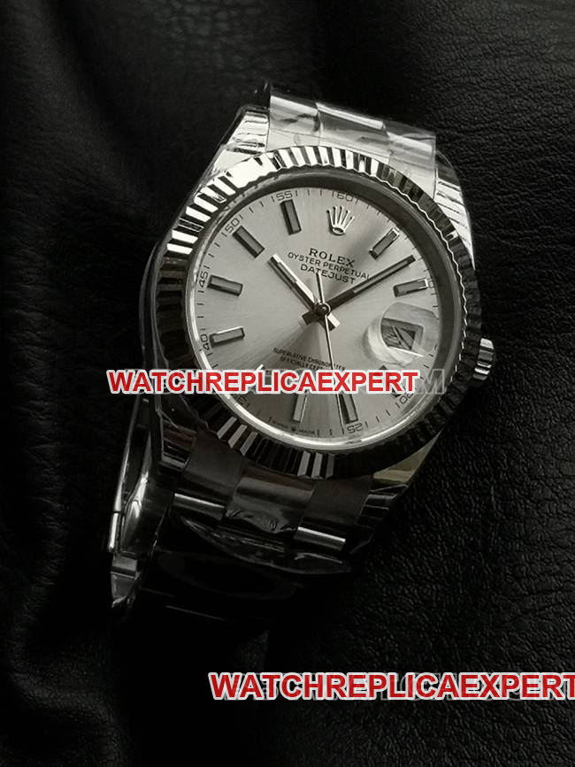 WKD Factory Watch Rolex Datejust 41mm Silver Dial 126331 Real Shot - Front View