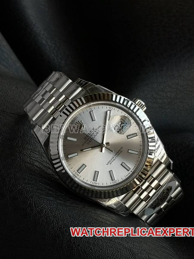 WKD Factory Watch Rolex Datejust 41mm Silver Dial 126331 Real Shot - Front View