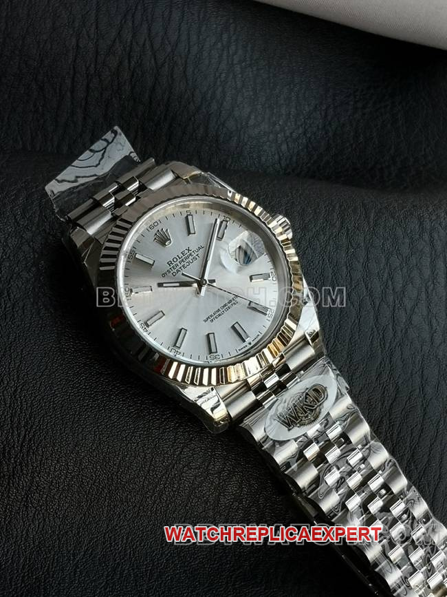 WKD Factory Watch Rolex Datejust 41mm Silver Dial 126331 Real Shot - Front View