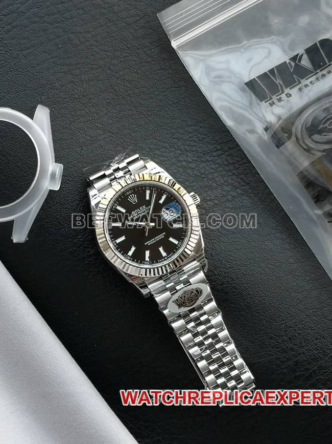 WKD Factory collectible Watches Rolex 41mm Black Dial 126331 Front Real Shot
