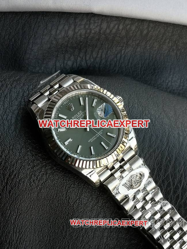 WKD Factory Top Watch Rolex Datejust 41mm Green Dial 126331 Real Shot Photo