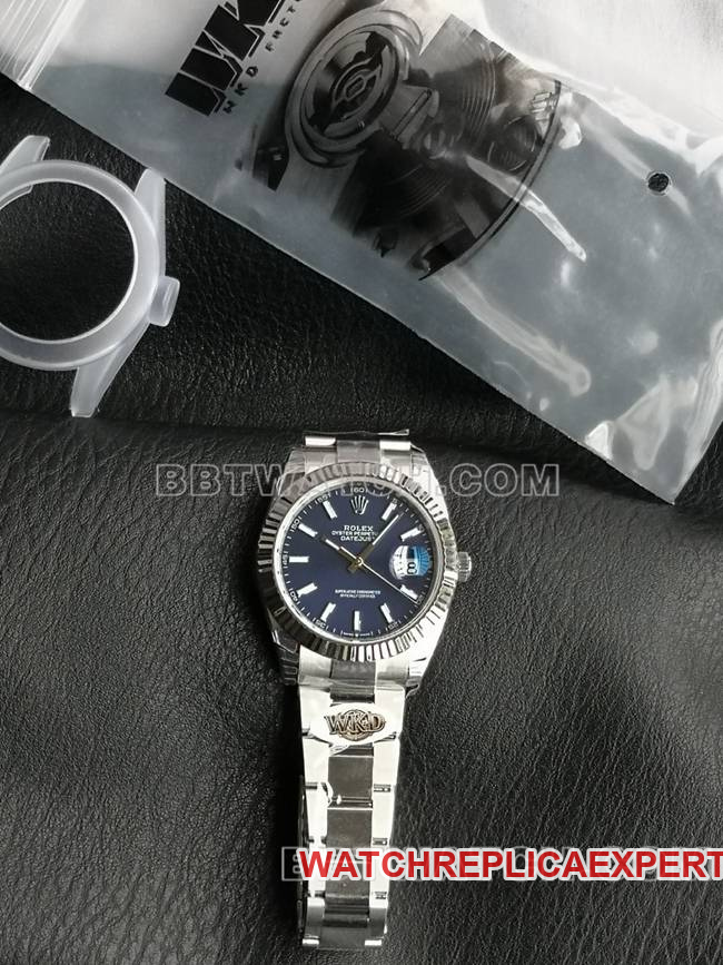 WKD factory top watch Rolex Datejust 41mm blue dial 126331 real shot photo