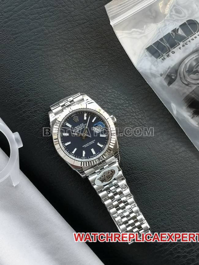 WKD factory top watch Rolex Datejust 41mm blue dial 126331 real shot photo