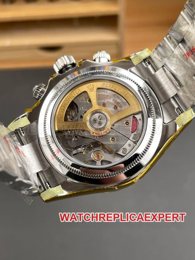 Top watch Daytona CBD factory Rolex white dial 4131 mechanical back real photo