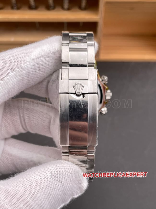 Top Rolex Daytona watch, CBD factory, white dial, 4131 mechanical watch with strap, actual photos