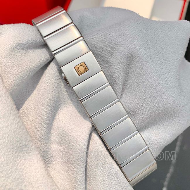 Watch Omega Constellation white dial 28mm quartz watch strap real shot