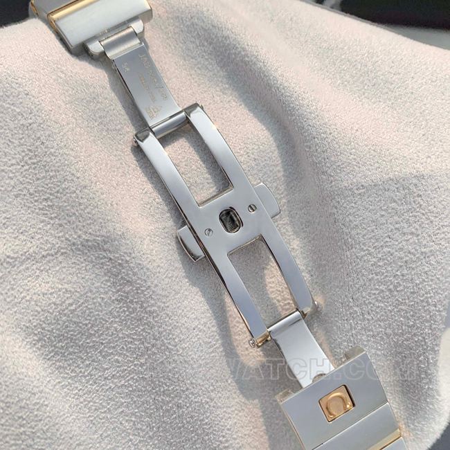 collectible watch OMEGA Constellation white dial gold diamond bezel 28mm quartz buckle real photo