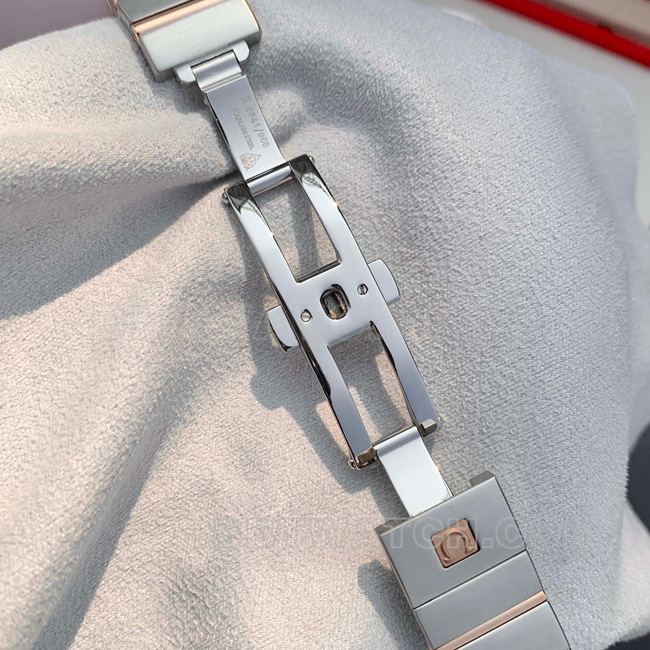 Top watch Omega Constellation white dial rose gold diamond bezel 28mm quartz buckle real shot pictures