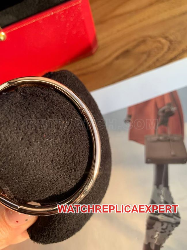 BBA Factory collectible Watch - Bathtub Cartier Silver White Dial Rose Gold Bezel Quartz Watch - Real Shot Pictures