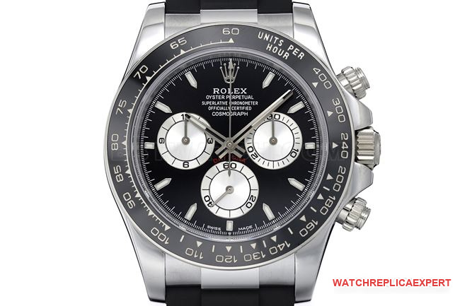 ZF Factory Rolex Daytona Black Dial 4131 Mechanical Front Real Photo Top Watch