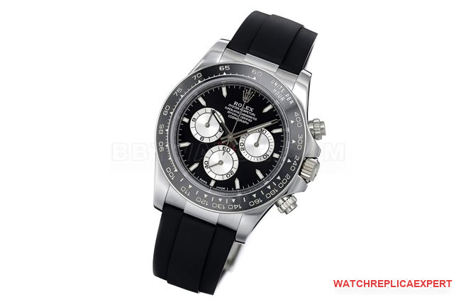 ZF Factory Rolex Daytona Black Dial 4131 Mechanical Front Real Photo Top Watch