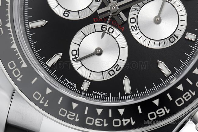 ZF Factory Rolex Daytona Black Dial 4131 Mechanical Front Real Photo Top Watch