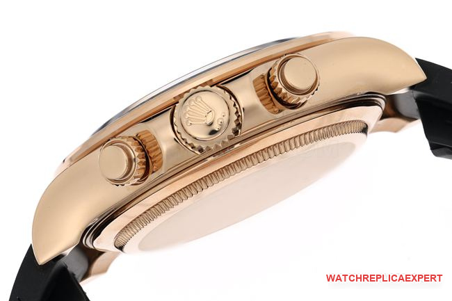 1:1replica watch ZF FactoryDaytonaRolex brown plate rose gold case 4131 mechanical side live photo