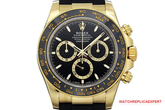 watch ZF FactoryDaytonaRolex gold plate gold case 4131 mechanical front live photo