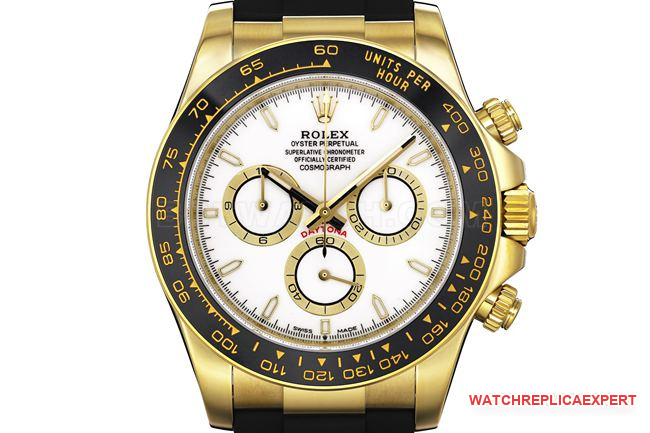 top-tier watch ZF FactoryRolexDaytonawhite dial gold case 4131 mechanical front live photo