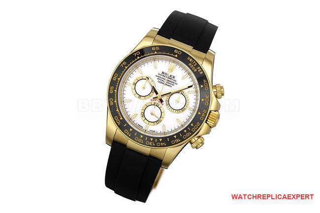 top-tier watch ZF FactoryRolexDaytonawhite dial gold case 4131 mechanical front live photo