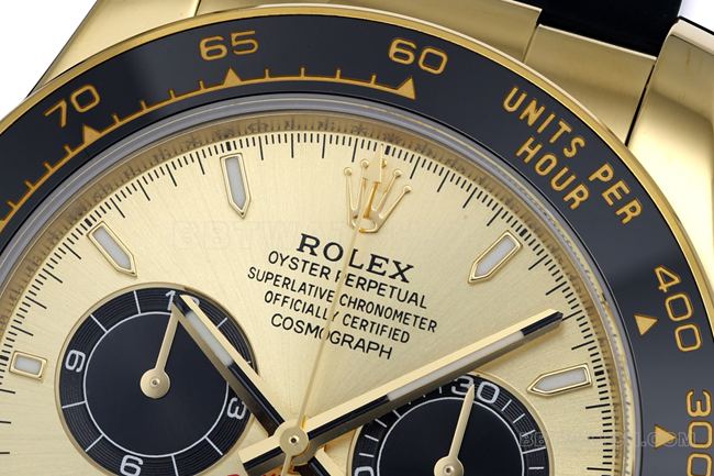 collectible watch ZF FactoryRolexDaytona gold plate gold case 4131 mechanical front live photo