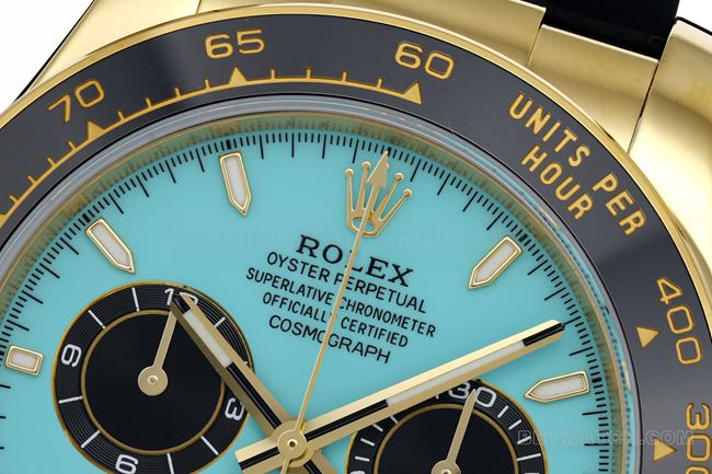1:1replica watch ZF FactoryRolexDaytonablue dial gold case 4131 mechanical front live photo