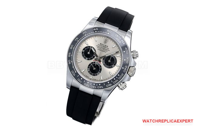 watch ZF FactoryRolexDaytona gray plate gold case 4131 mechanical front live photo