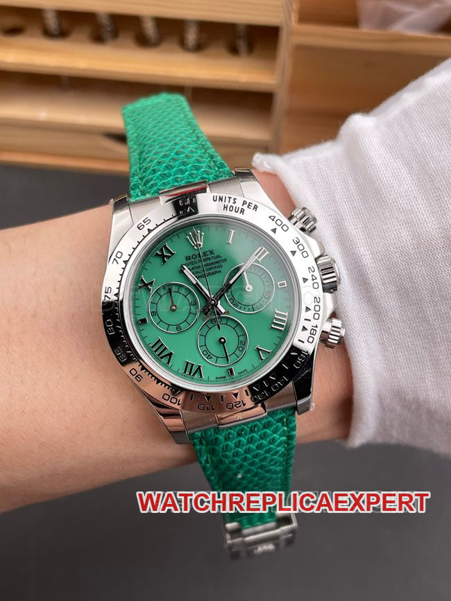 1:1replica watch PPM factory DaytonaRolex green fritillary disc 4130 mechanical wear live photos