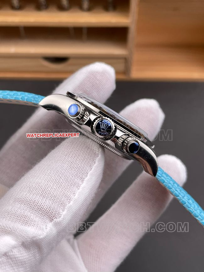 Watch PPM Factory DaytonaRolex Blue Fritillaria 4130 Mechanical Side Live Photo
