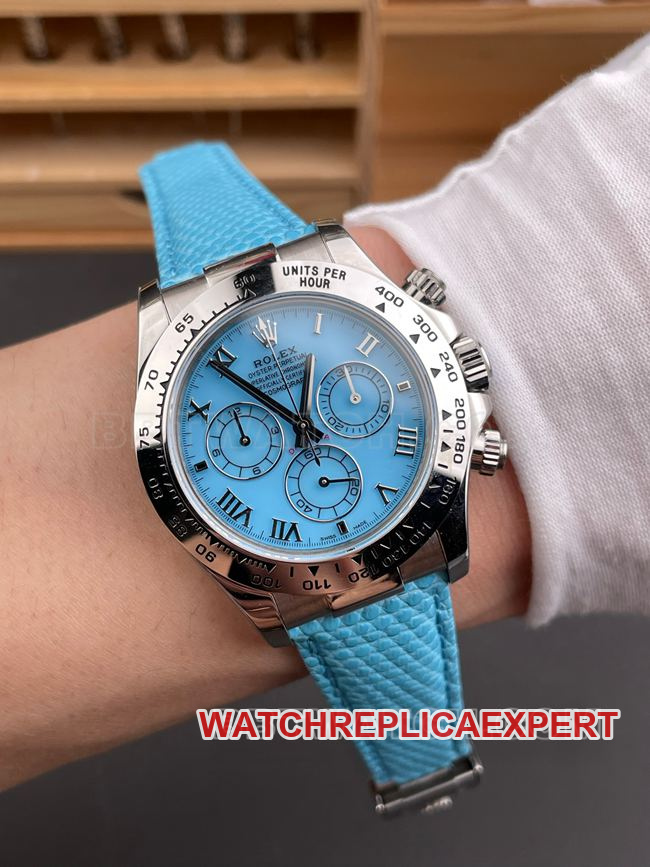 Watch PPM Factory DaytonaRolex Blue Fritillaria Disc 4130 Mechanical Wear Live Photos