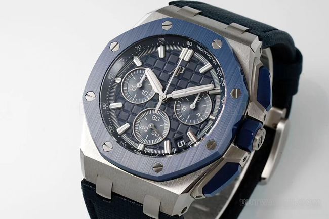 top-tier watch DDF factory Audemars PiguetRoyal Oak offshore blue dial26420front live photo