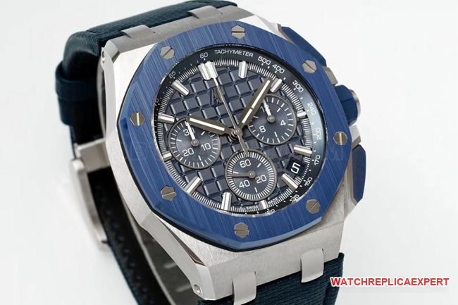 top-tier watch DDF factory Audemars PiguetRoyal Oak offshore blue dial26420front live photo