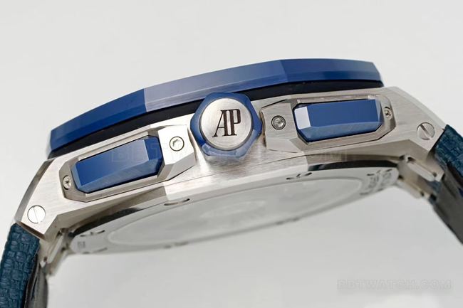 top-tier watch DDF factory Audemars PiguetRoyal Oak offshore blue dial26420side live photo