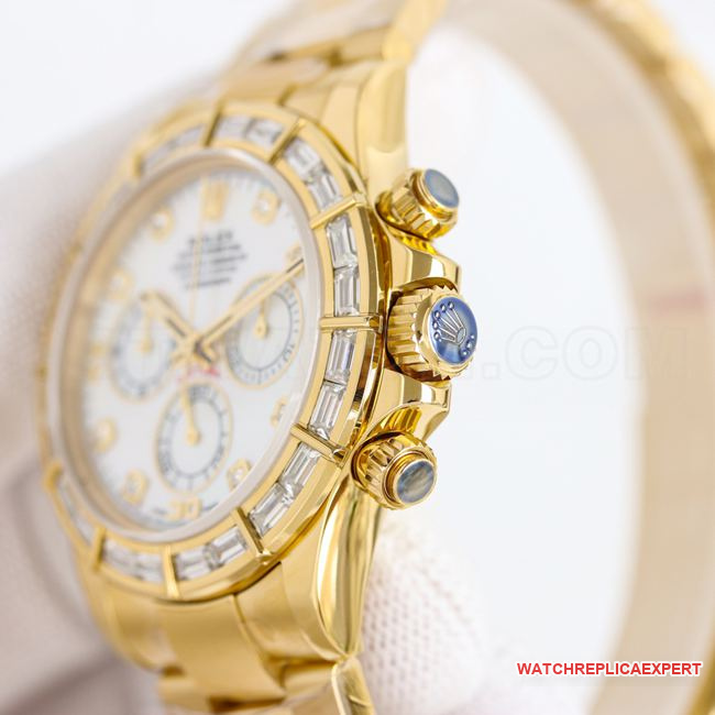 top-tier watch DaytonaPPM factory Rolex white mother-of-pearl dial 4130 mechanical side live photo