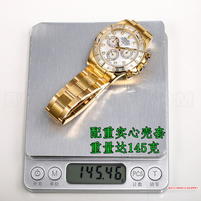 top-tier watch DaytonaPPM factory Rolex white mother-of-pearl dial 4130 mechanical weight live photos