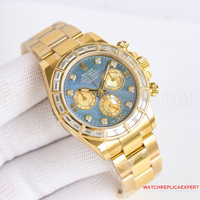 collectible watch DaytonaPPM factory Rolex black mother-of-pearl dial 4130 mechanical front live photo