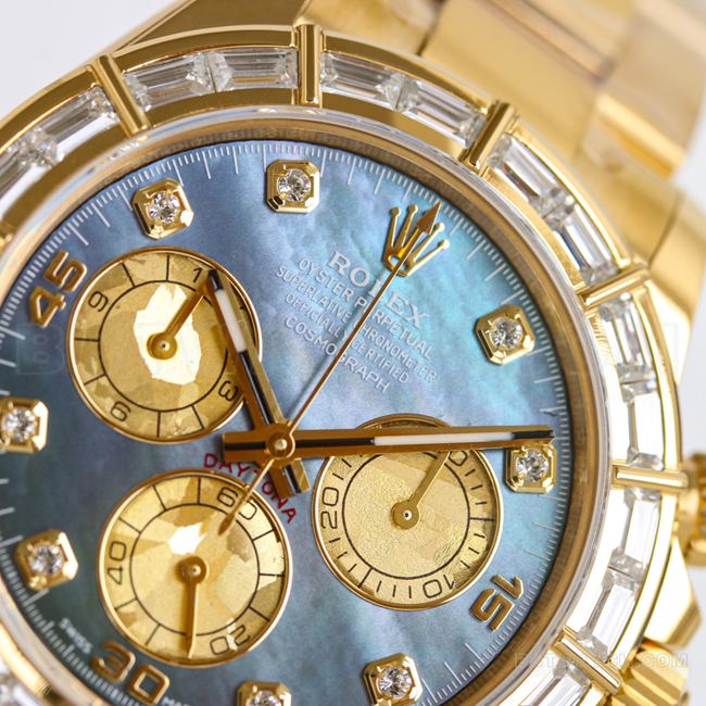 collectible watch DaytonaPPM factory Rolex black mother-of-pearl dial 4130 mechanical front live photo