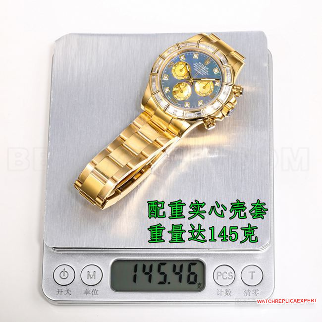 collectible watch DaytonaPPM factory Rolex black mother-of-pearl dial 4130 mechanical weight live photos